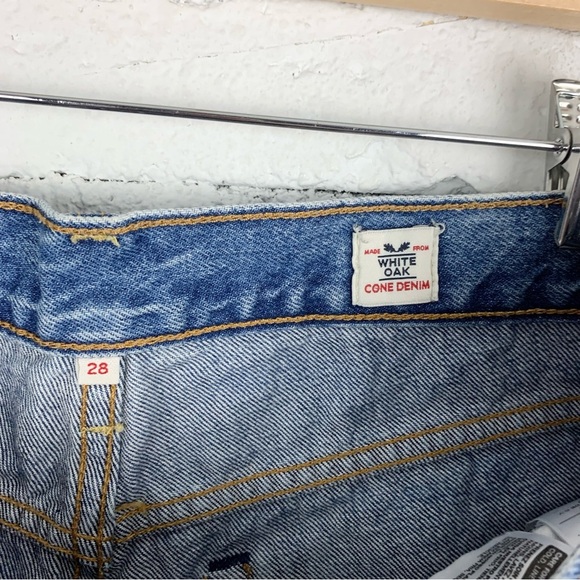 Levi’s High Rise Wedgie Shorts Sierra Skyline White Oak Cone Denim Distressed 28 - Picture 12 of 14